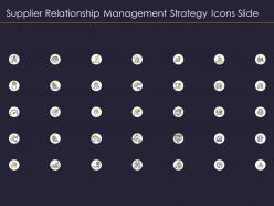 Supplier relationship management strategy icons slide ppt microsoft