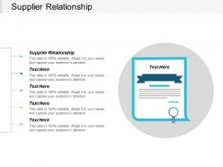 Supplier relationship ppt powerpoint presentation icon clipart images cpb