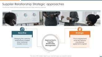 Supplier relationship strategic approaches vendor relationship management strategies