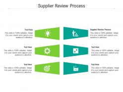 Supplier review process ppt powerpoint presentation model graphics example cpb