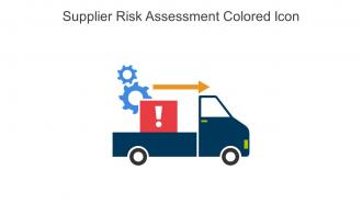 Supplier Risk Assessment Colored Icon In Powerpoint Pptx Png And Editable Eps Format