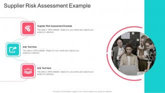Supplier Risk Assessment Example In Powerpoint And Google Slides Cpb