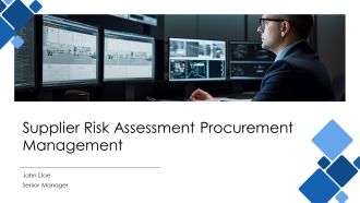 Supplier Risk Assessment Procurement Management PPT Outline AT