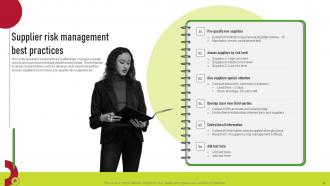 Supplier Risk Management Plan To Improve Operational Efficiency Complete Deck Researched Appealing