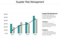 Supplier risk management ppt powerpoint presentation outline infographic template cpb