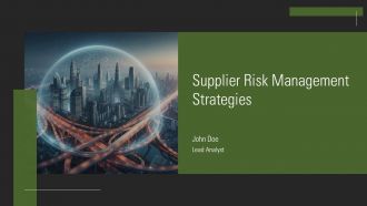 Supplier Risk Management Strategies PPT Information AT