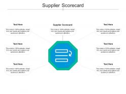 Supplier scorecard ppt powerpoint presentation professional slideshow cpb