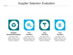 Supplier selection evaluation ppt powerpoint presentation inspiration slide cpb