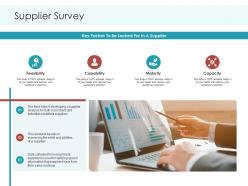 Supplier survey planning and forecasting of supply chain management ppt information