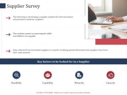 Supplier survey scm performance measures ppt ideas