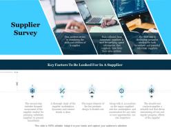 Supplier survey stages of supply chain management ppt gallery graphics