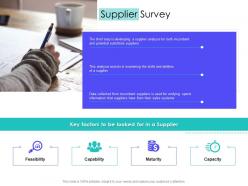 Supplier survey supply chain management solutions ppt guidelines