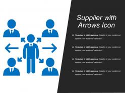 Supplier with arrows icon