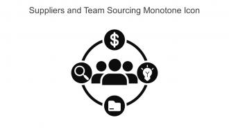 Suppliers And Team Sourcing Monotone Icon In Powerpoint Pptx Png And Editable Eps Format