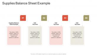 Supplies Balance Sheet Example In Powerpoint And Google Slides Cpb