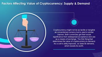 Supply And Demand As A Factor In Determining Value Of Cryptocurrency Training Ppt