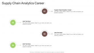 Supply Chain Analytics Career In Powerpoint And Google Slides Cpb