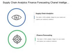 Supply chain analytics finance forecasting chanel intelligence timeline