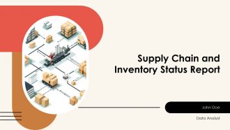 Supply Chain And Inventory Status Report PPT Template AT