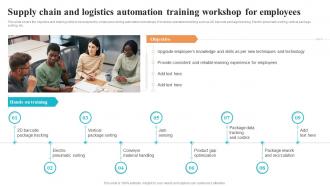 Supply Chain And Logistics Automation Training Workshop Logistics And Supply Chain Automation System