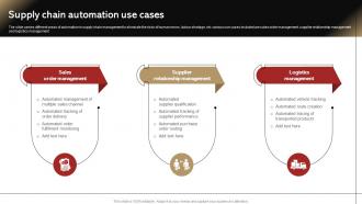 Supply Chain Automation Use Cases