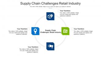 Supply chain challenges retail industry ppt powerpoint presentation slides visual aids cpb