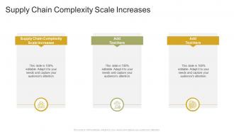 Supply Chain Complexity Scale Increases In Powerpoint And Google Slides Cpb