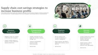 Supply Chain Cost Savings Strategies To Increase Business Profits