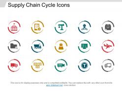 Supply chain cycle icons powerpoint slide designs
