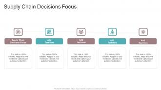 Supply Chain Decisions Focus In Powerpoint And Google Slides Cpb