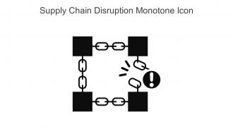Supply Chain Disruption Monotone Icon In Powerpoint Pptx Png And Editable Eps Format