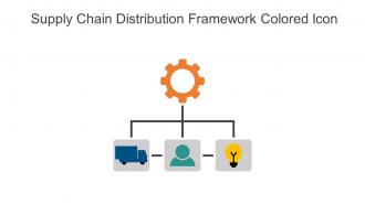 Supply Chain Distribution Framework Colored Icon In Powerpoint Pptx Png And Editable Eps Format