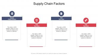 Supply Chain Factors In Powerpoint And Google Slides Cpb