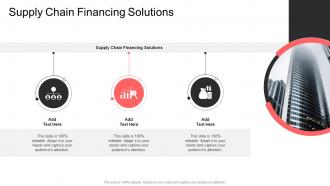 Supply Chain Financing Solutions In Powerpoint And Google Slides Cpb