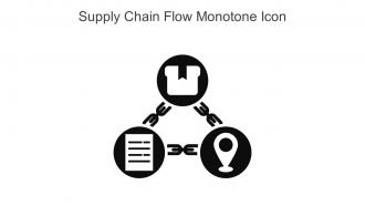 Supply Chain Flow Monotone Icon In Powerpoint Pptx Png And Editable Eps Format
