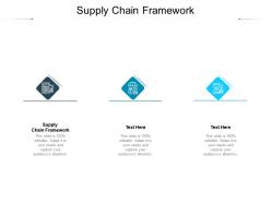 Supply chain framework ppt powerpoint presentation ideas graphics design cpb