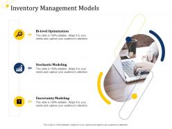 Supply chain growth inventory management models ppt infographics background