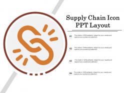 Supply chain icon ppt layout