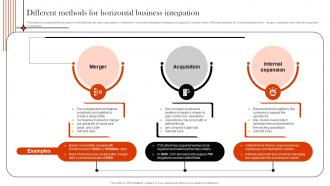 Supply Chain Integration Different Methods For Horizontal Business Integration Strategy SS V
