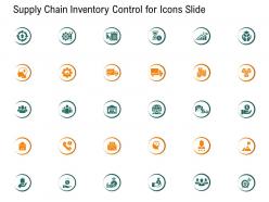 Supply chain inventory control for icons slide