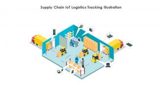 Supply Chain IoT Logistics Tracking Illustration