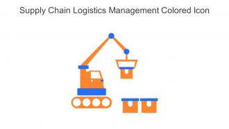 Supply Chain Logistics Management Colored Icon In Powerpoint Pptx Png And Editable Eps Format