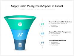 Supply Chain Management Aspects In Funnel