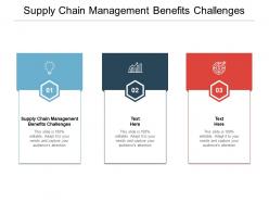 Supply chain management benefits challenges ppt powerpoint presentation example cpb