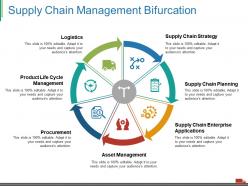 Supply Chain Management Bifurcation Ppt Visual Aids Pictures