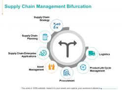 Supply chain management bifurcation strategy planning ppt powerpoint presentation example