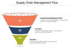 Supply chain management flow ppt powerpoint presentation ideas model cpb