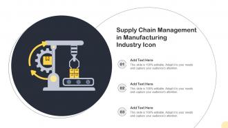 Supply Chain Management In Manufacturing Industry Icon