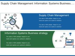 Supply chain management information systems business strategy data analysis