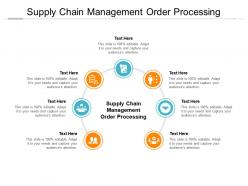 Supply chain management order processing ppt powerpoint presentation cpb